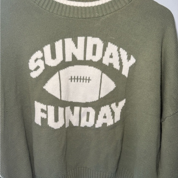 Jessica Simpson Football Sunday Funday Crew Neck Sweater with Sporty Flair - Picture 5 of 10